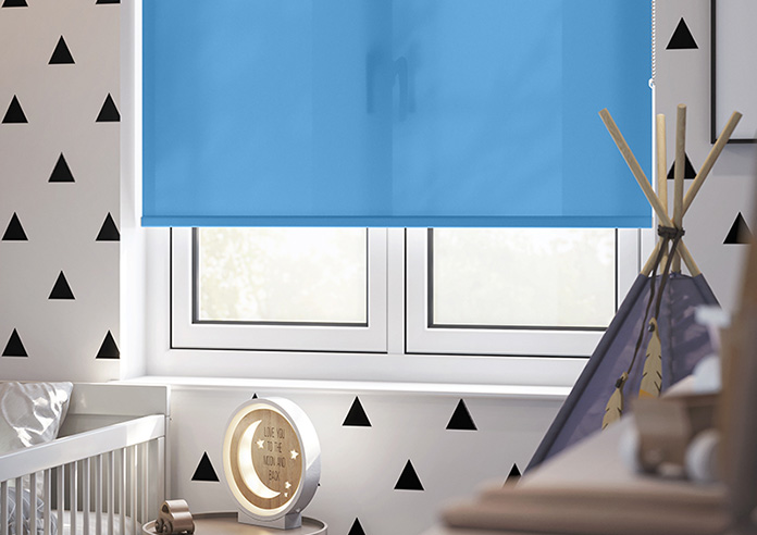 Trapani, Cerulean - Twist&Fit Roller Blind - Image 5